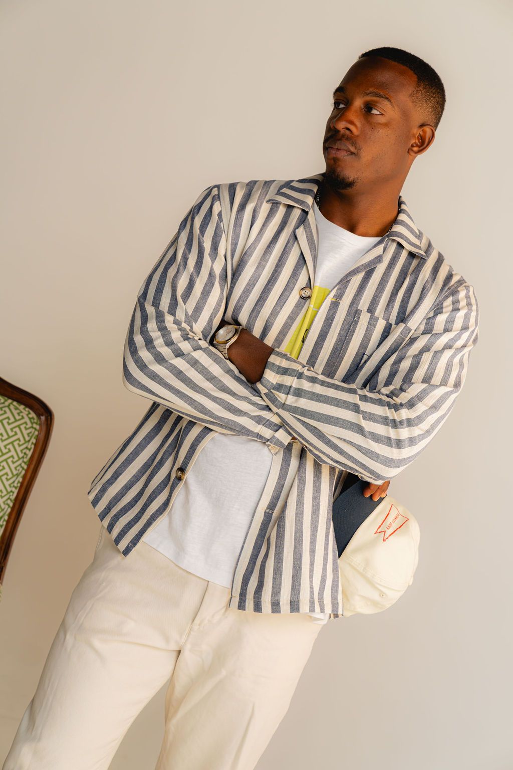 Blue Nautical Stripe Shirt