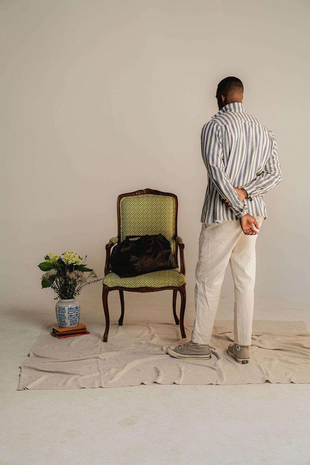 Blue Nautical Stripe Shirt