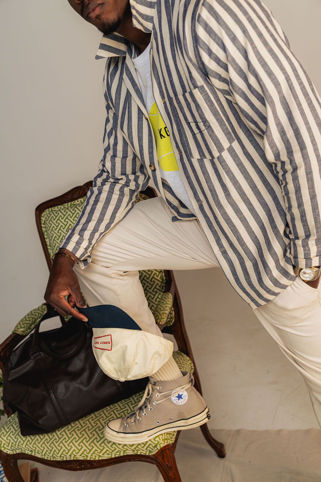 Blue Nautical Stripe Shirt