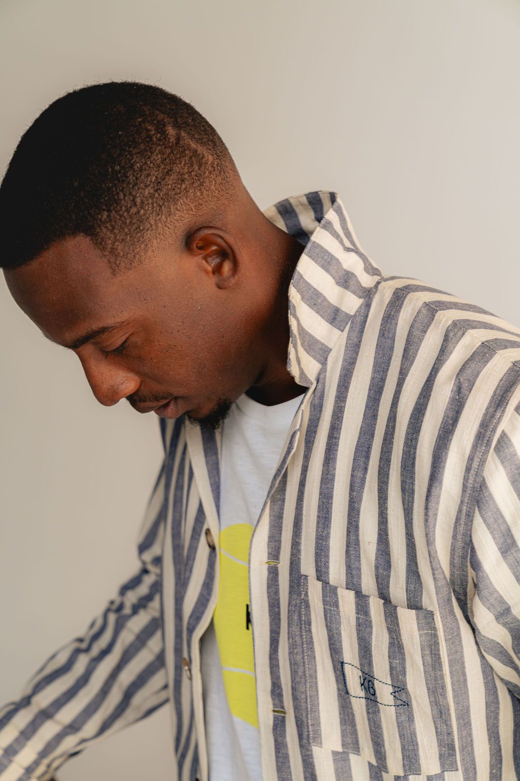 Blue Nautical Stripe Shirt
