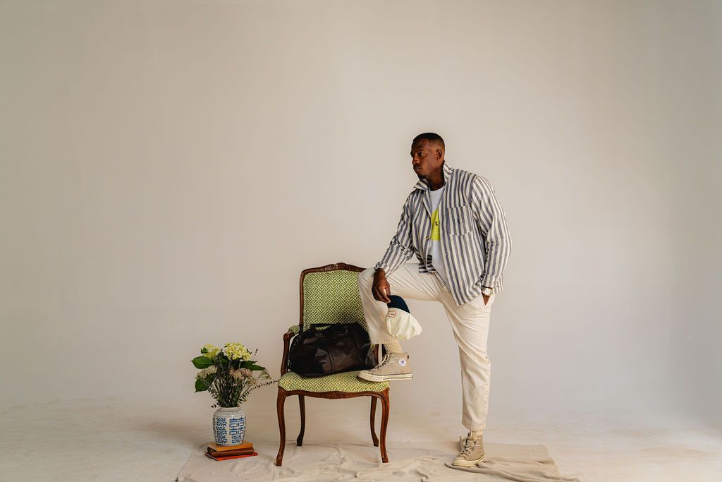 Blue Nautical Stripe Shirt