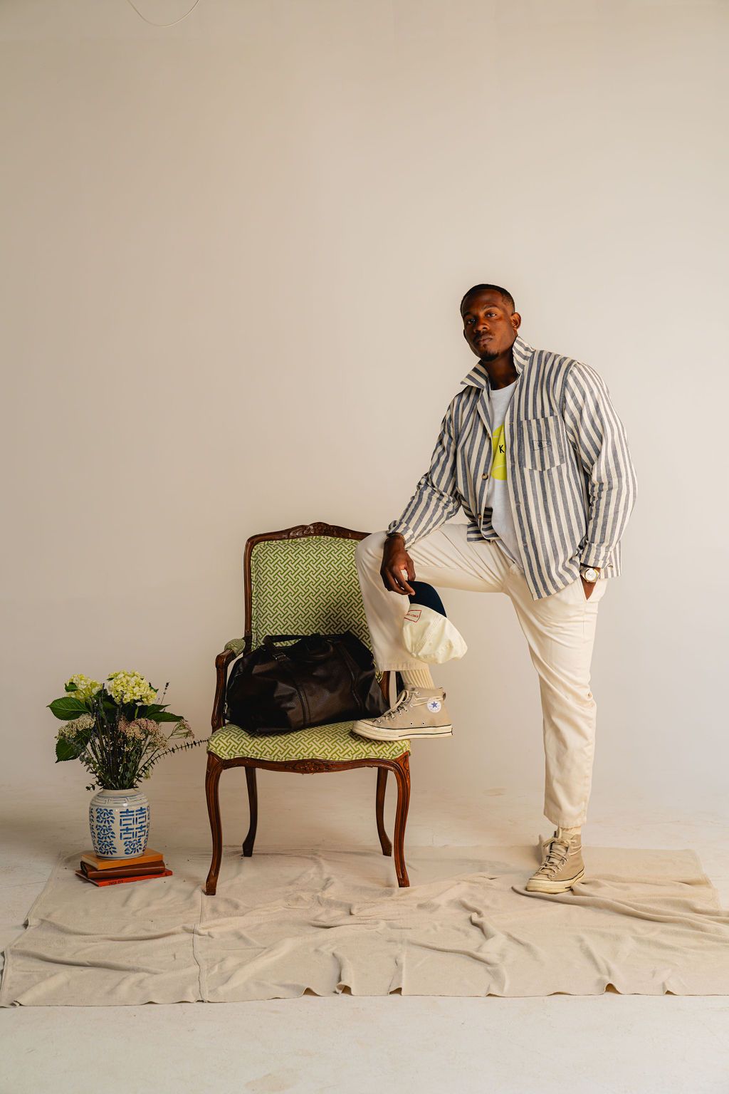 Blue Nautical Stripe Shirt