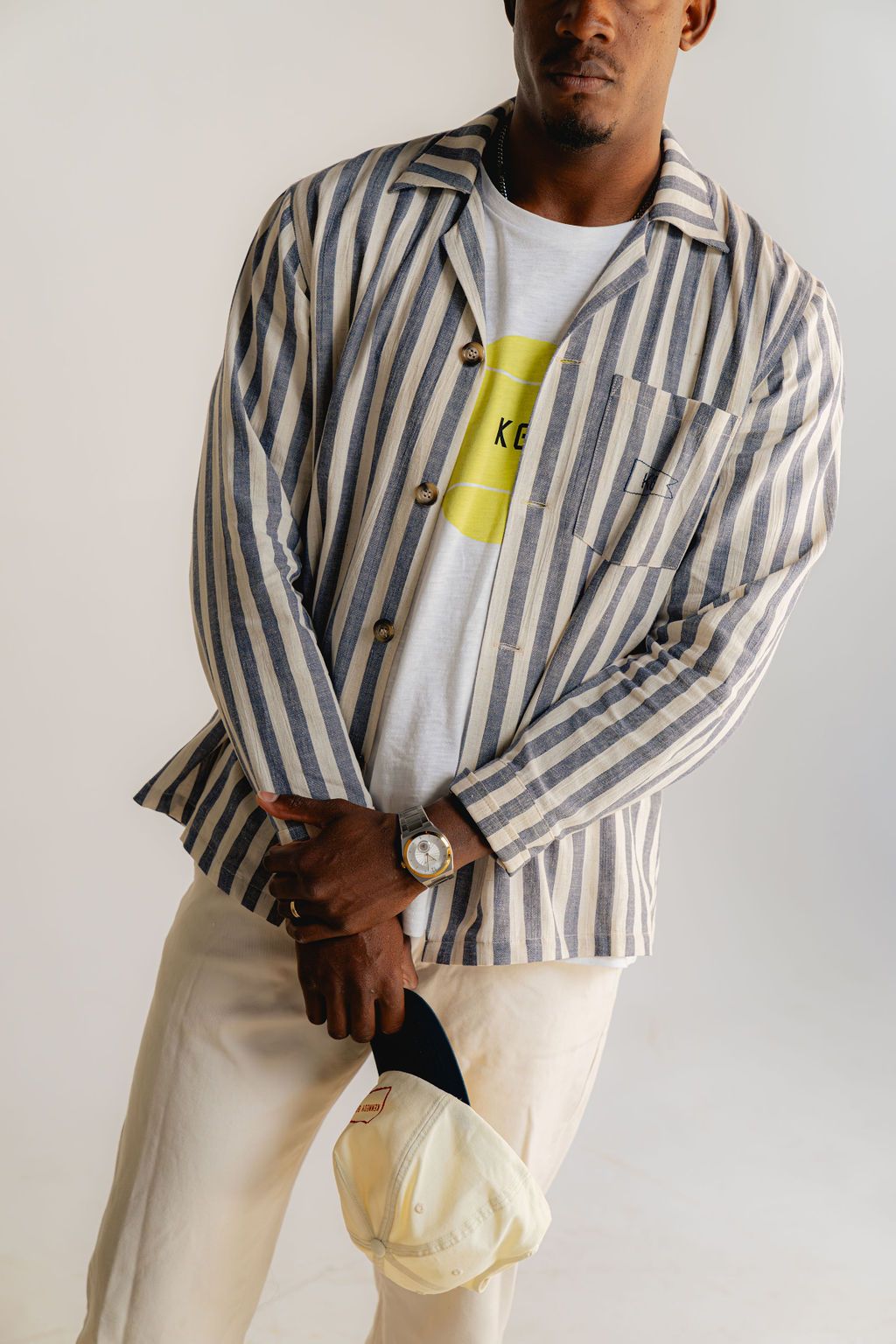 Blue Nautical Stripe Shirt