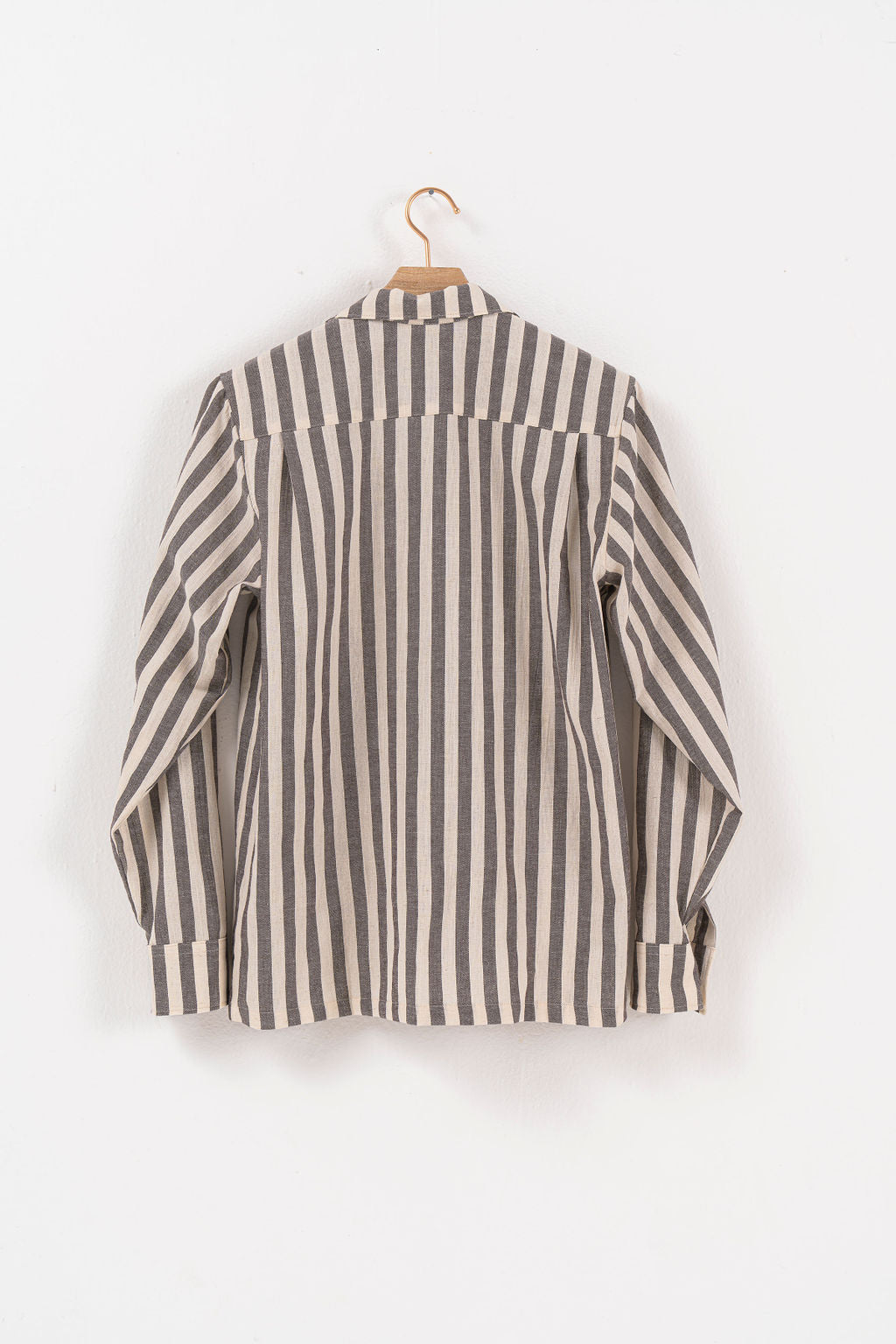 Brown Nautical Stripe Shirt