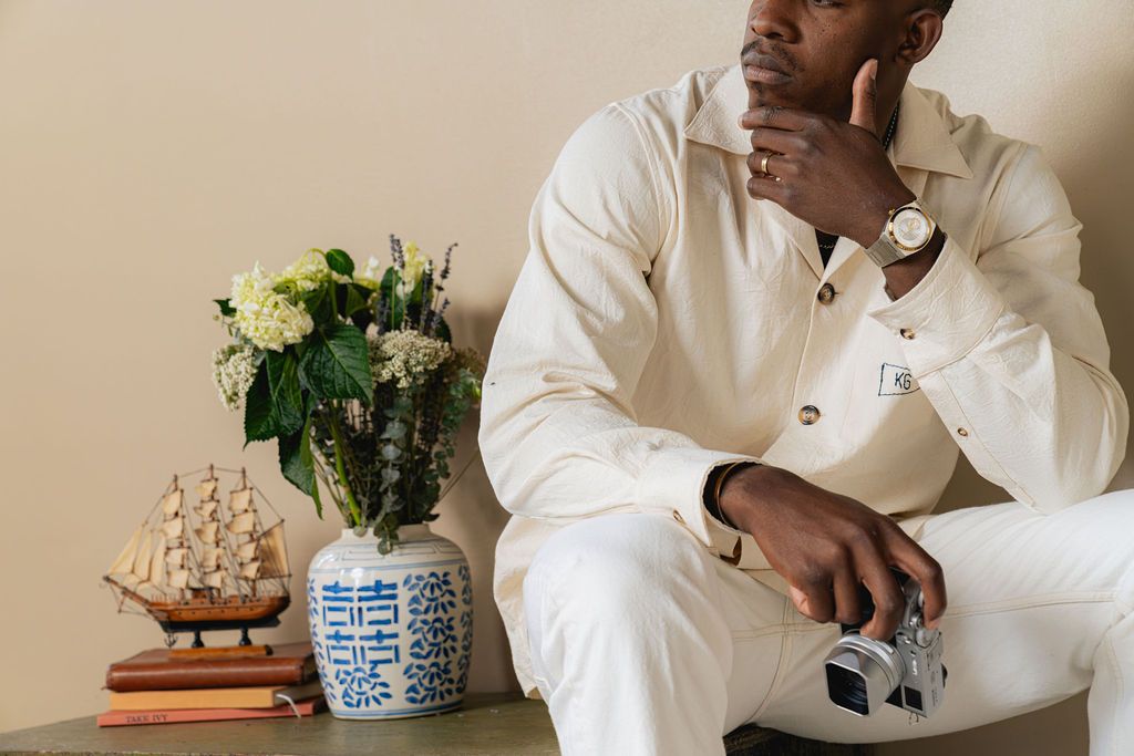 Cream Canvas Shirt