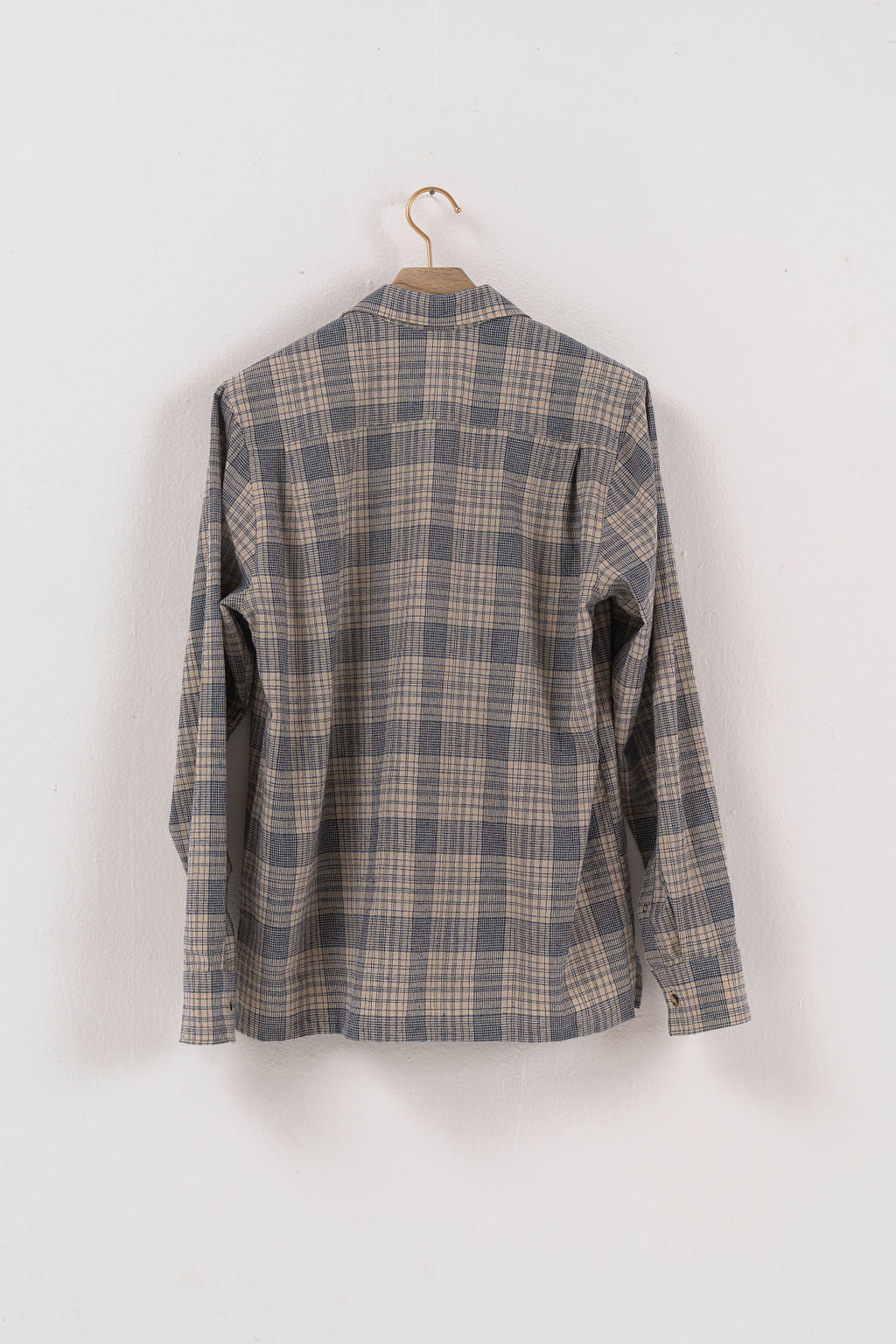 Light Plaid Linen Shirt