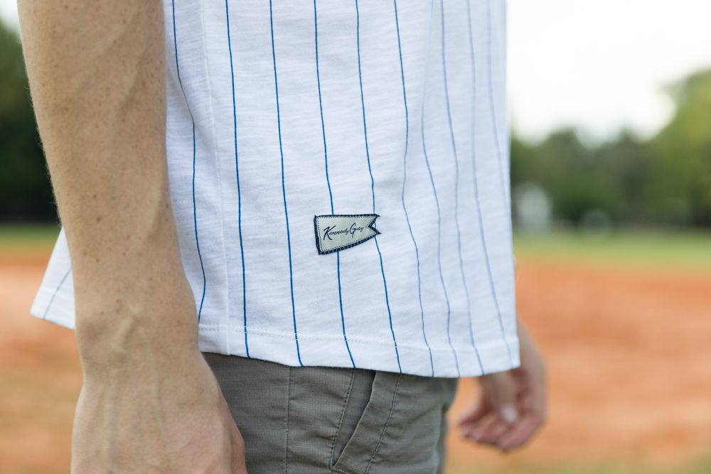 Pinstripe Henley Tee
