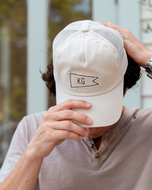 Twill Trucker Burgee Flag Hat