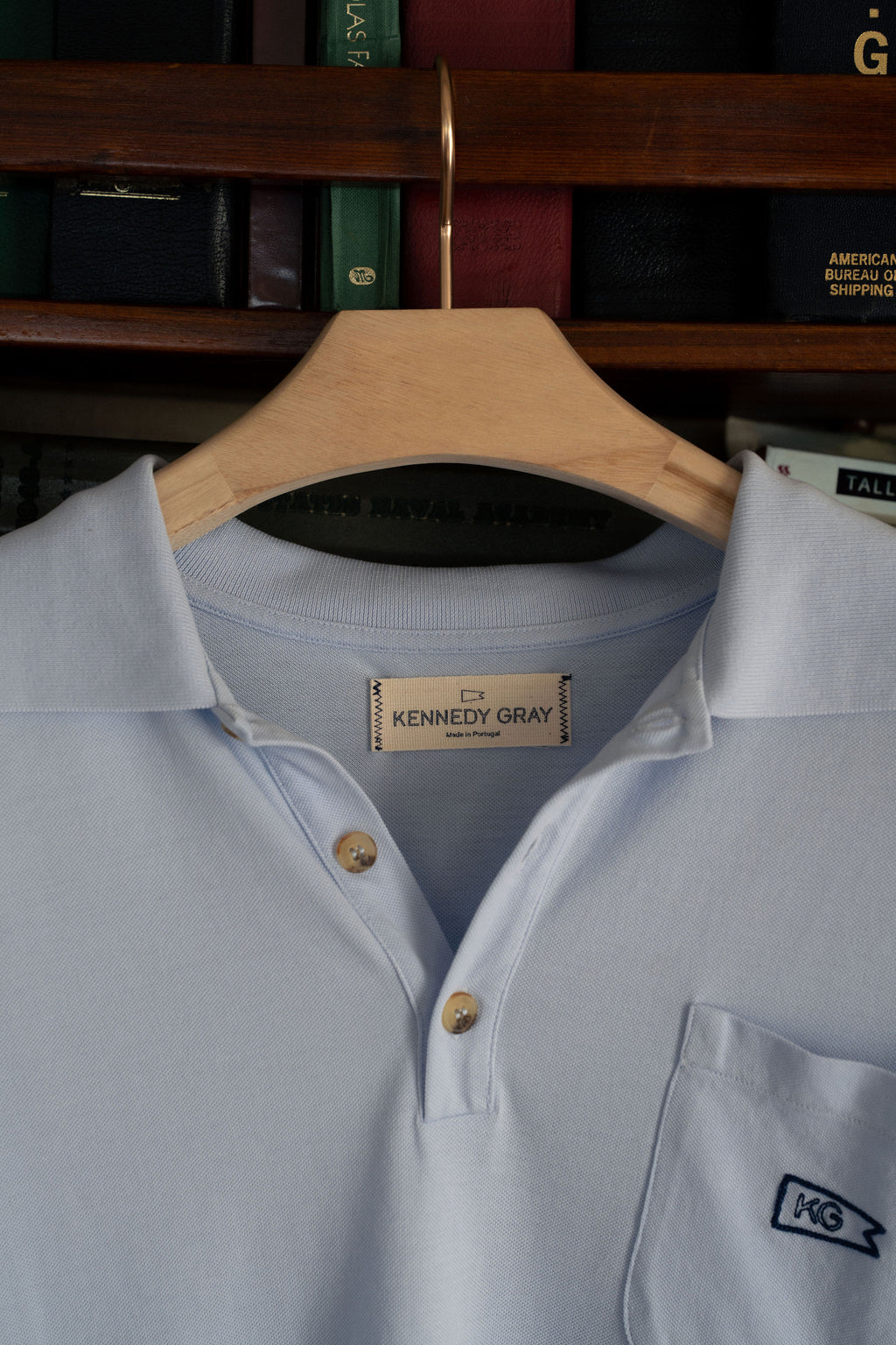 Light Blue Pique Polo