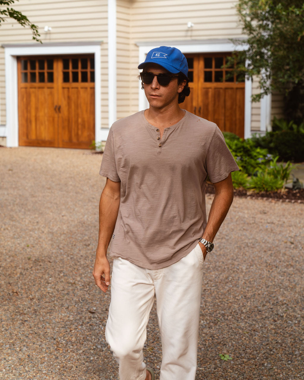 Slub Cotton Henley Tee