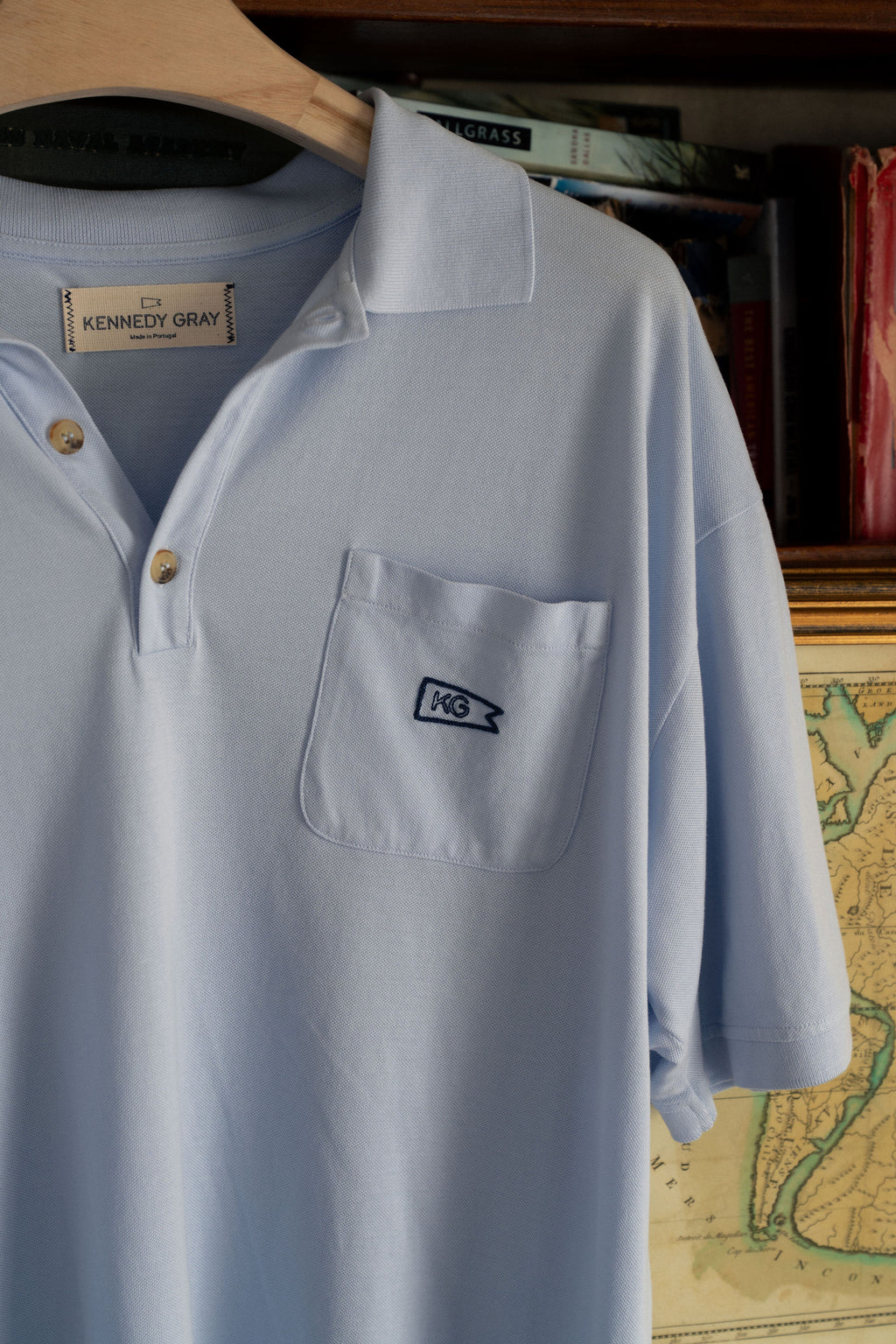 Light Blue Pique Polo