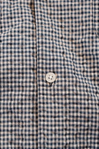 Button and placket of the NYC Shirt, close up