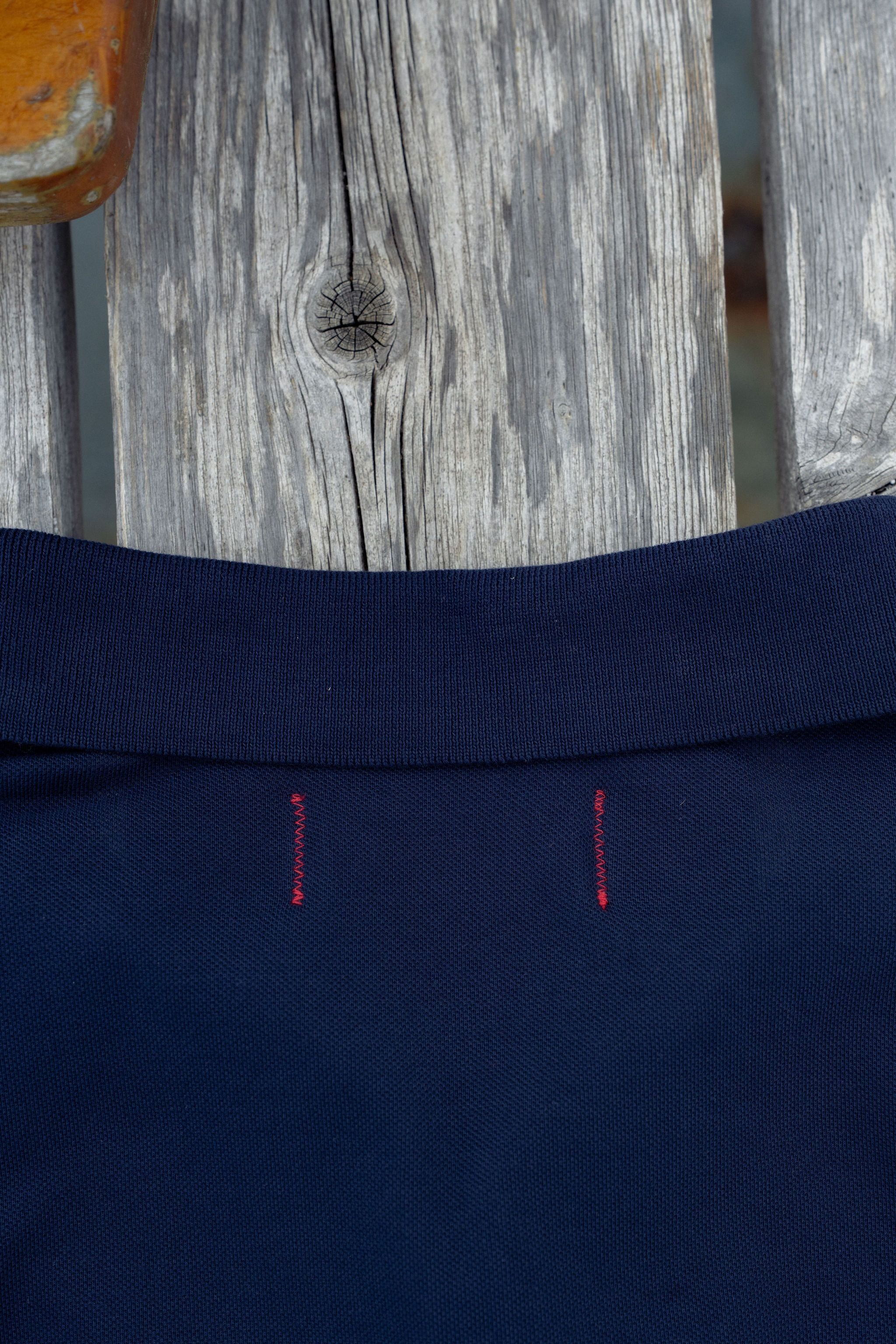 Navy Pique Polo