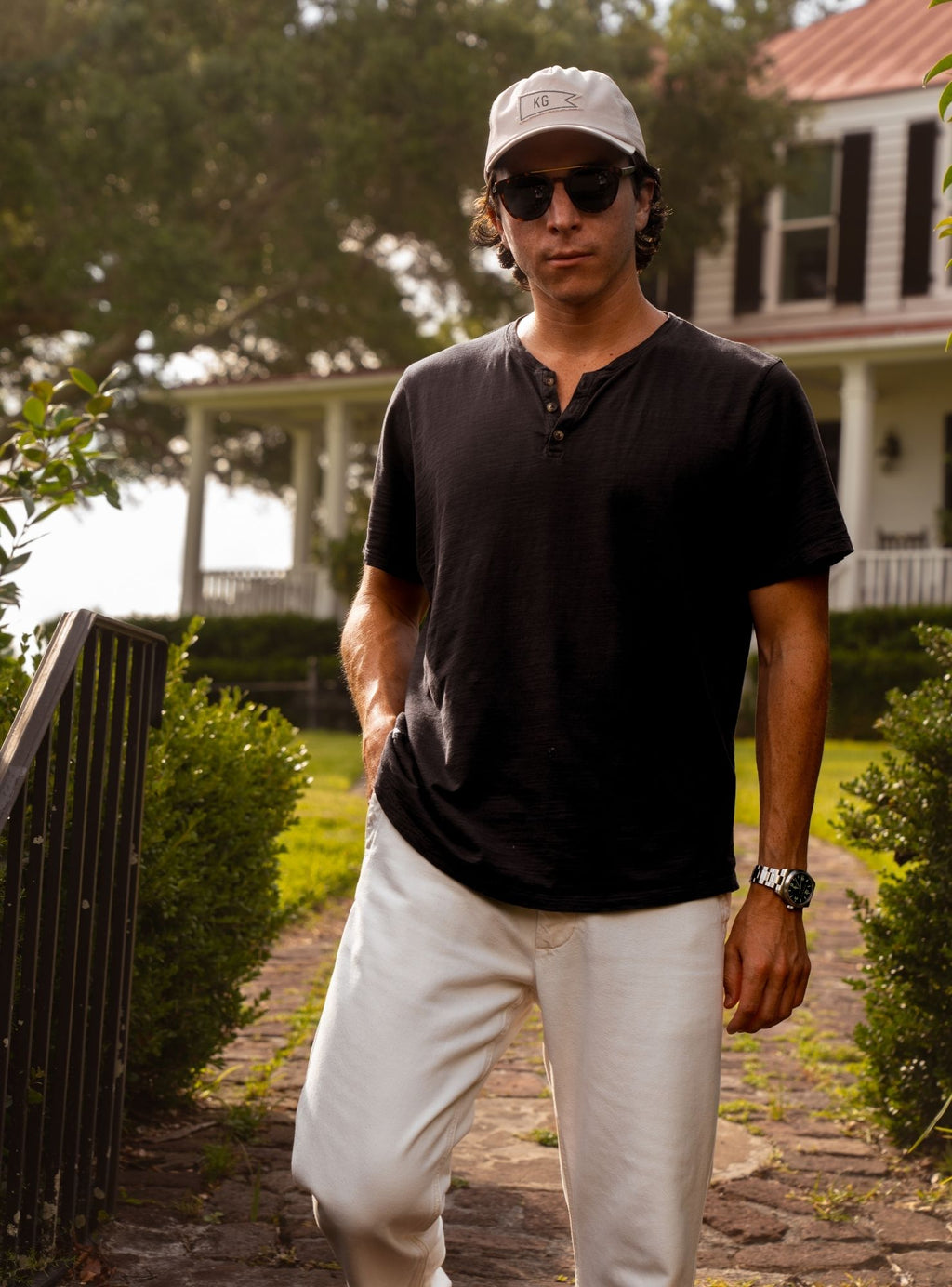 Slub Cotton Henley Tee