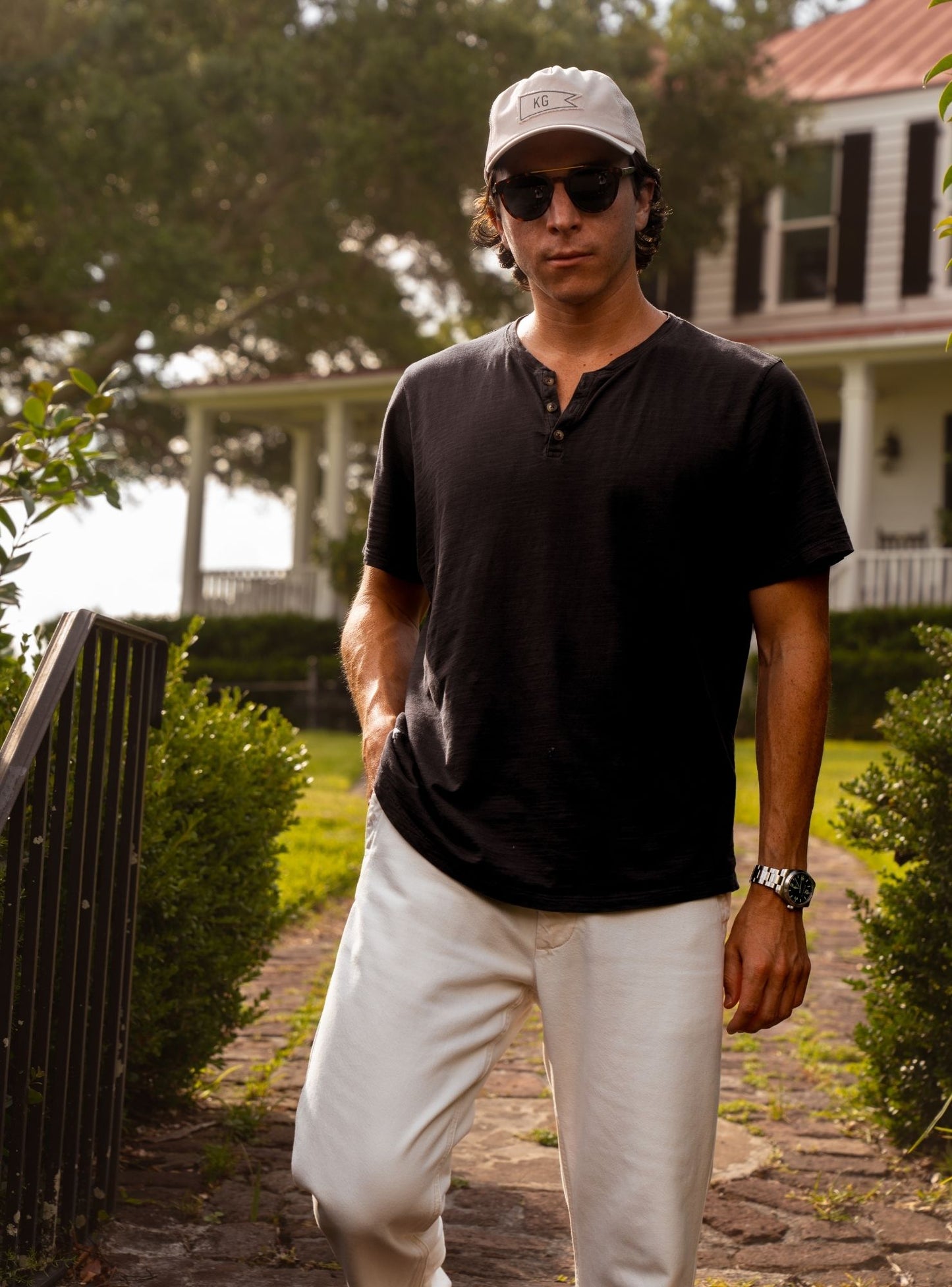 Slub Cotton Henley Tee