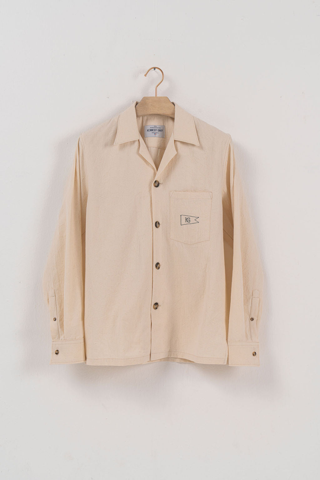 Cream Canvas Shirt