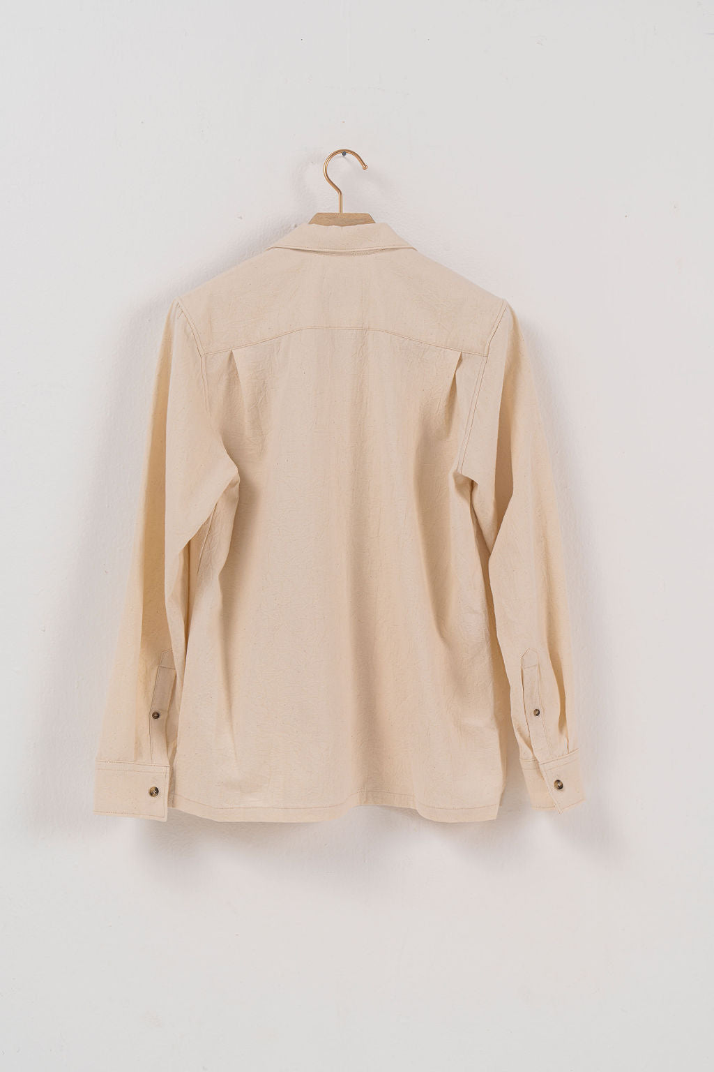Cream Canvas Shirt