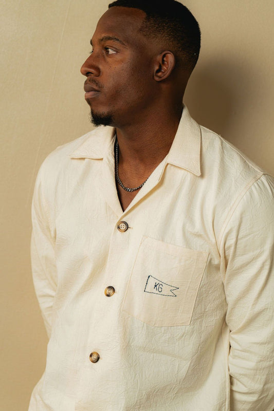 Cream Canvas Shirt