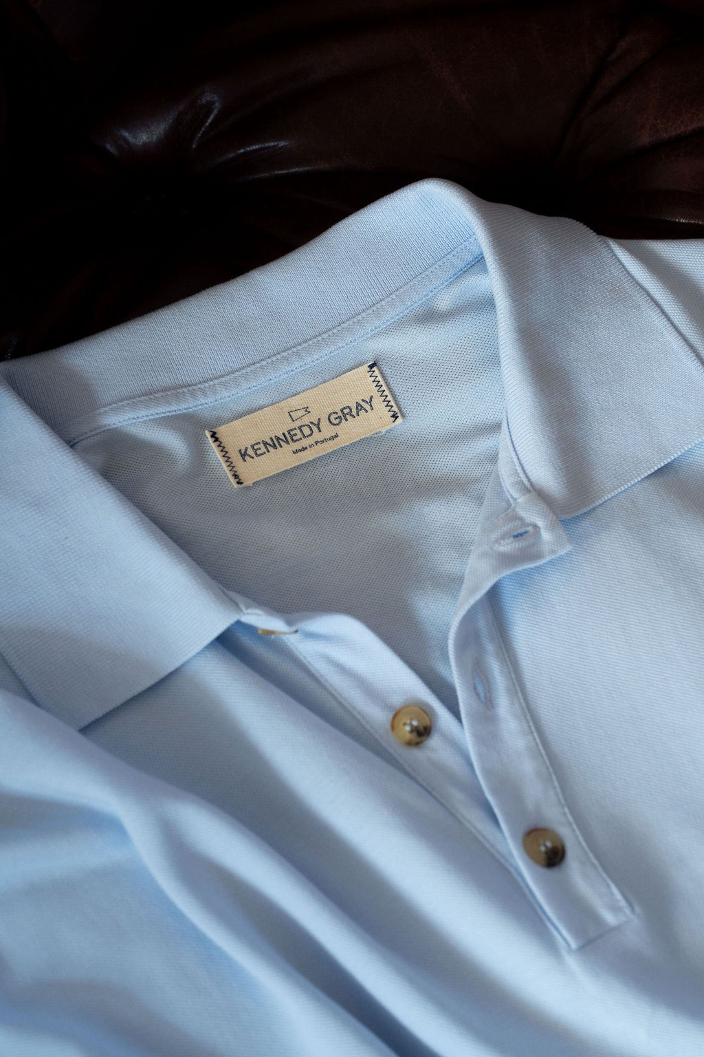 Light Blue Pique Polo