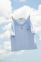 Light Blue Pique Polo