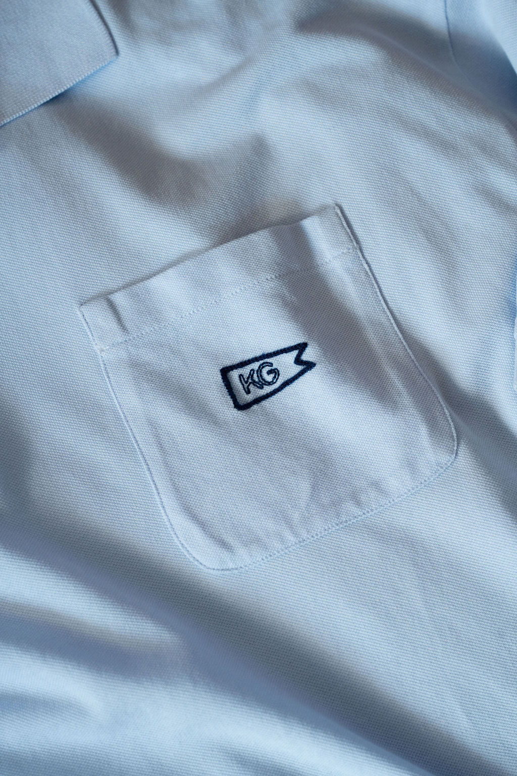 Light Blue Pique Polo