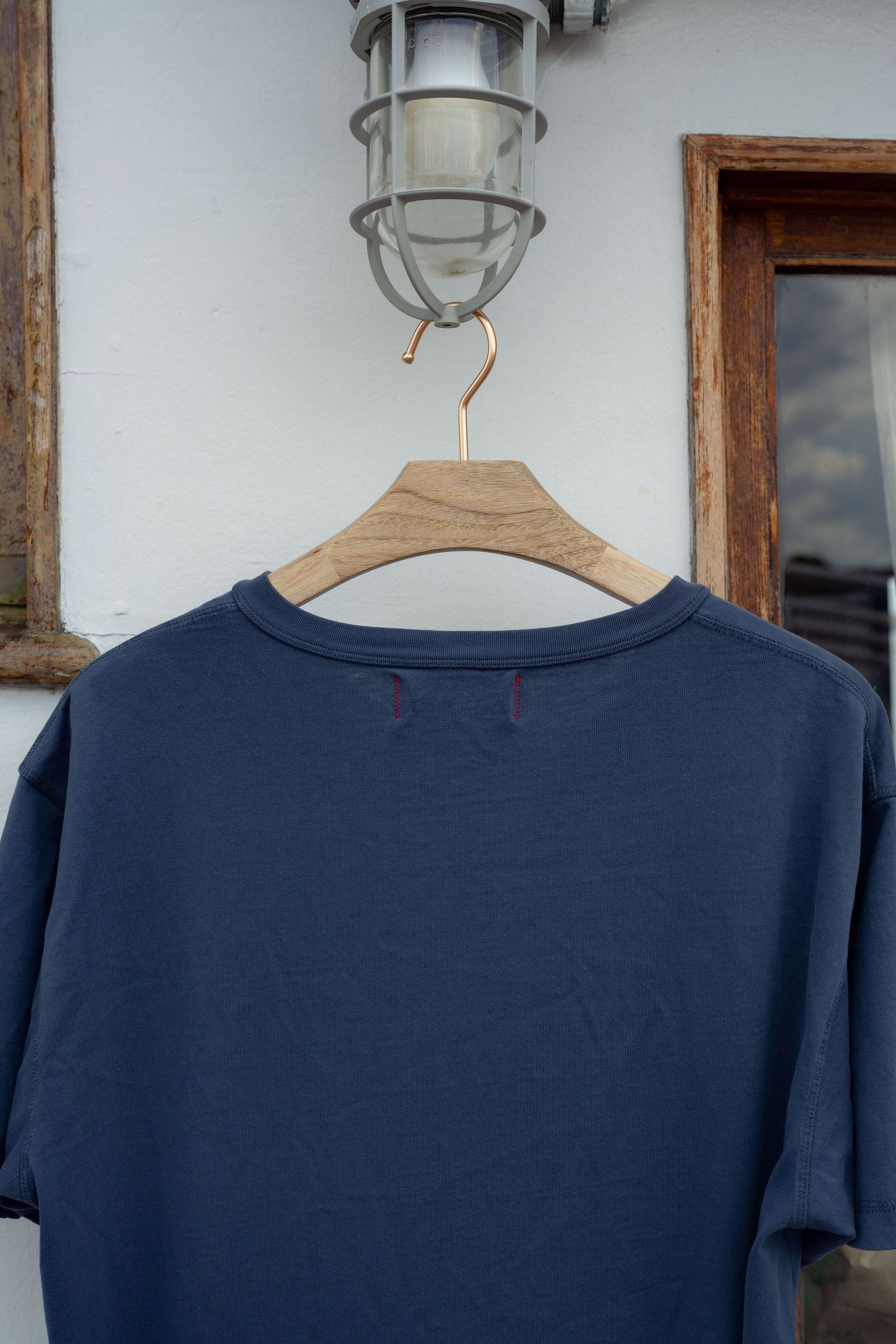 Faded Navy Henley Tee