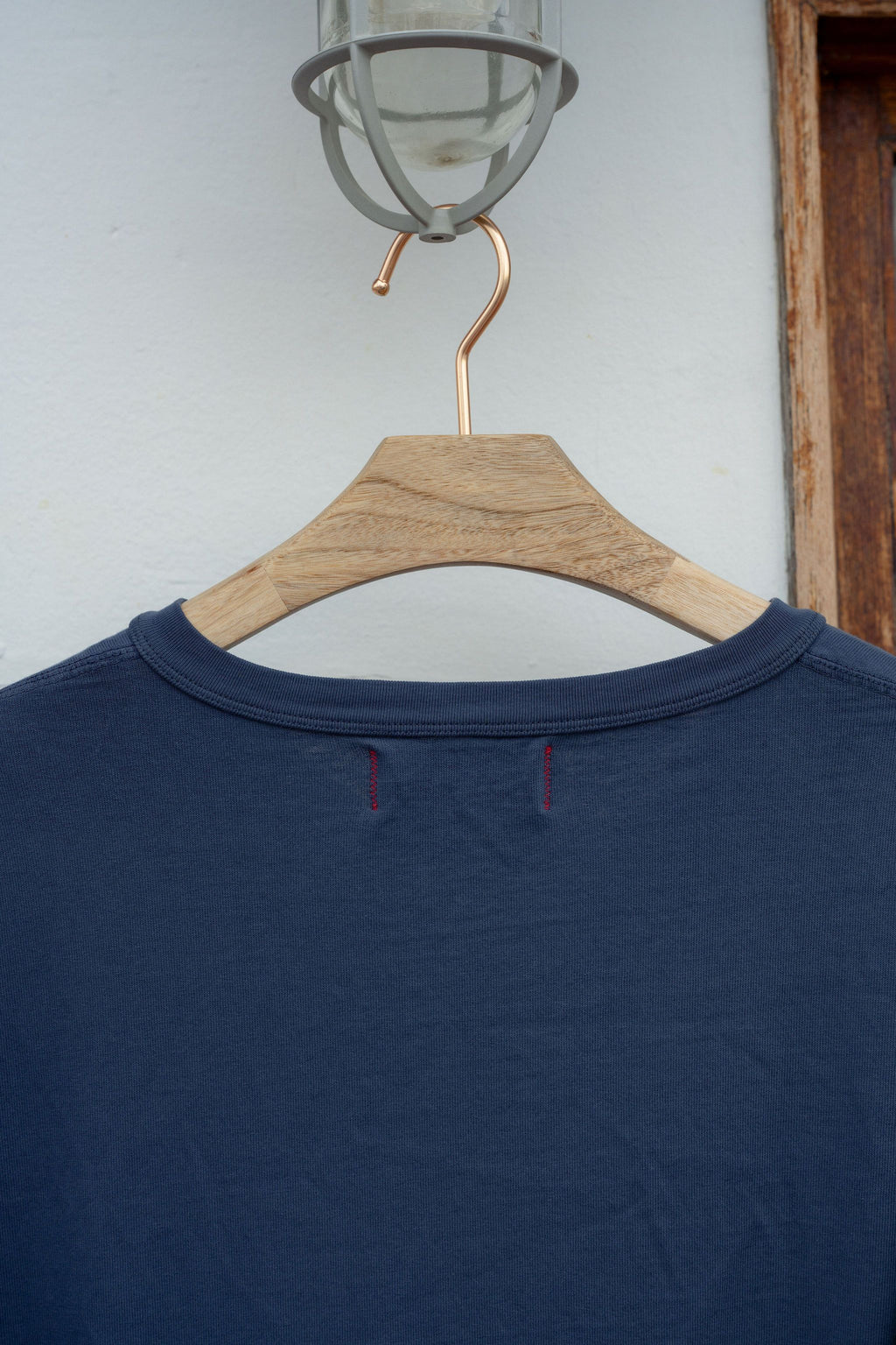 Faded Navy Henley Tee