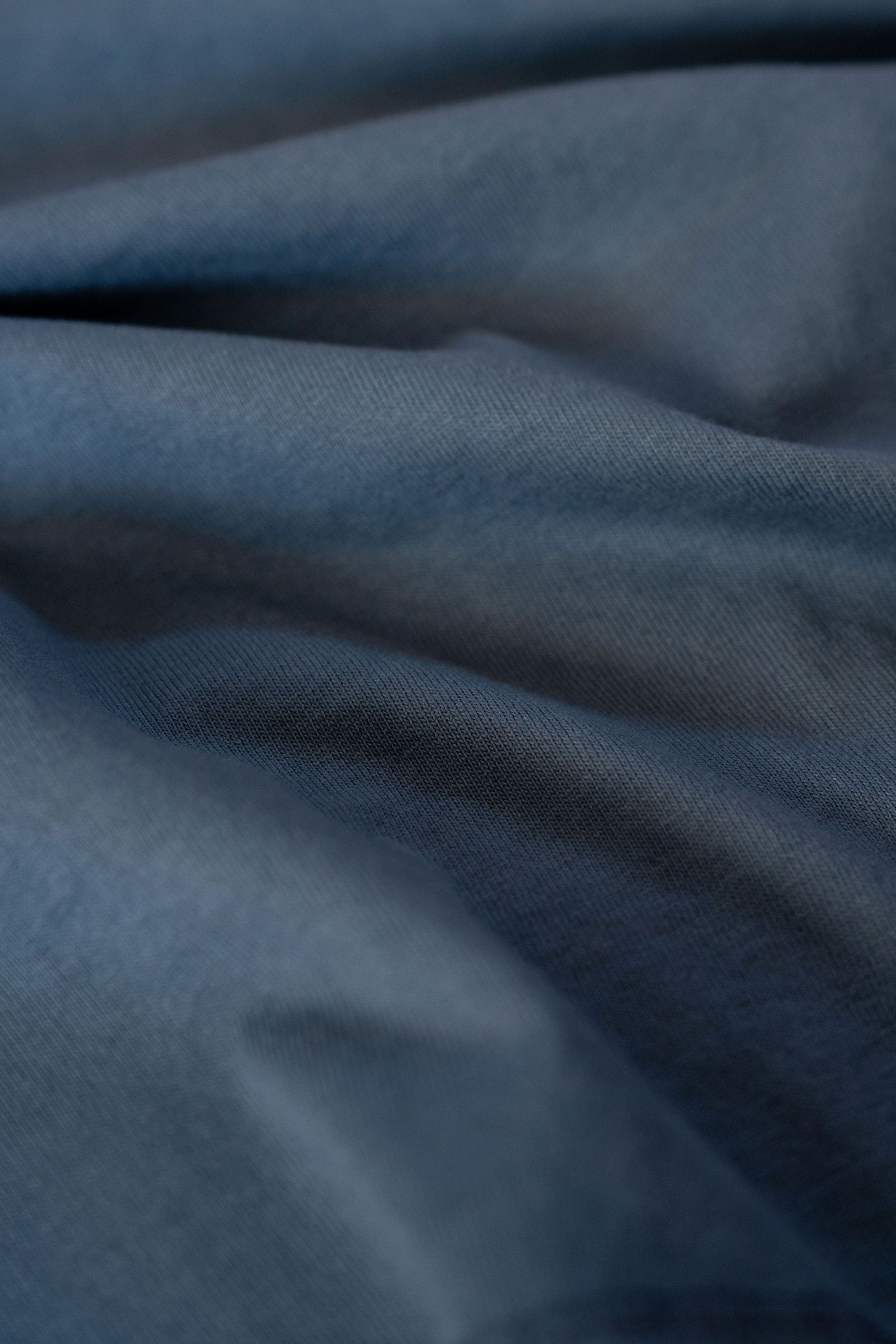 Faded Navy Henley Tee