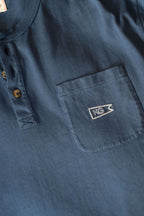Faded Navy Henley Tee