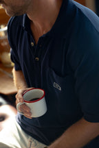Navy Pique Polo