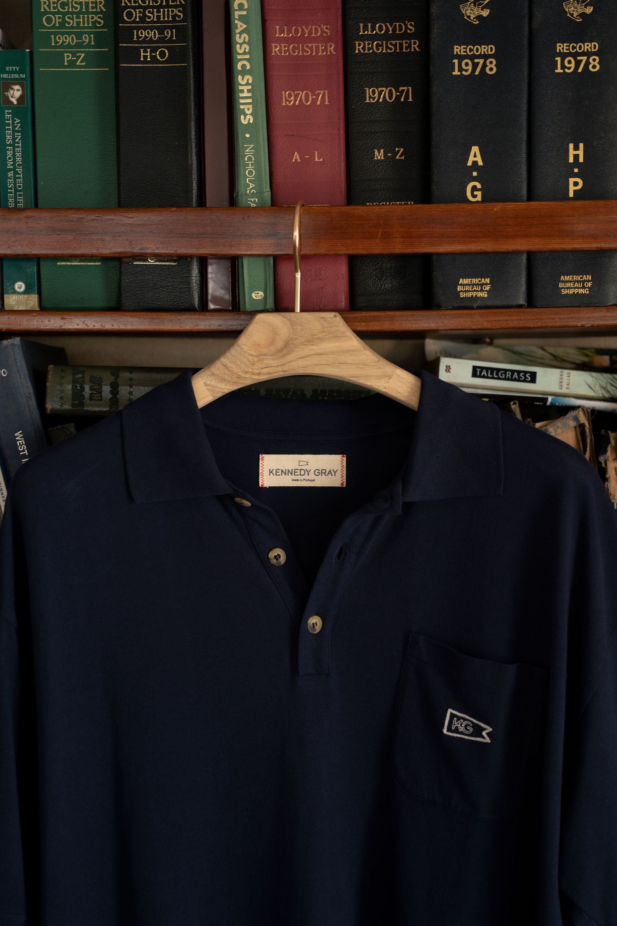 Navy Pique Polo