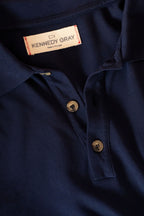 Navy Pique Polo