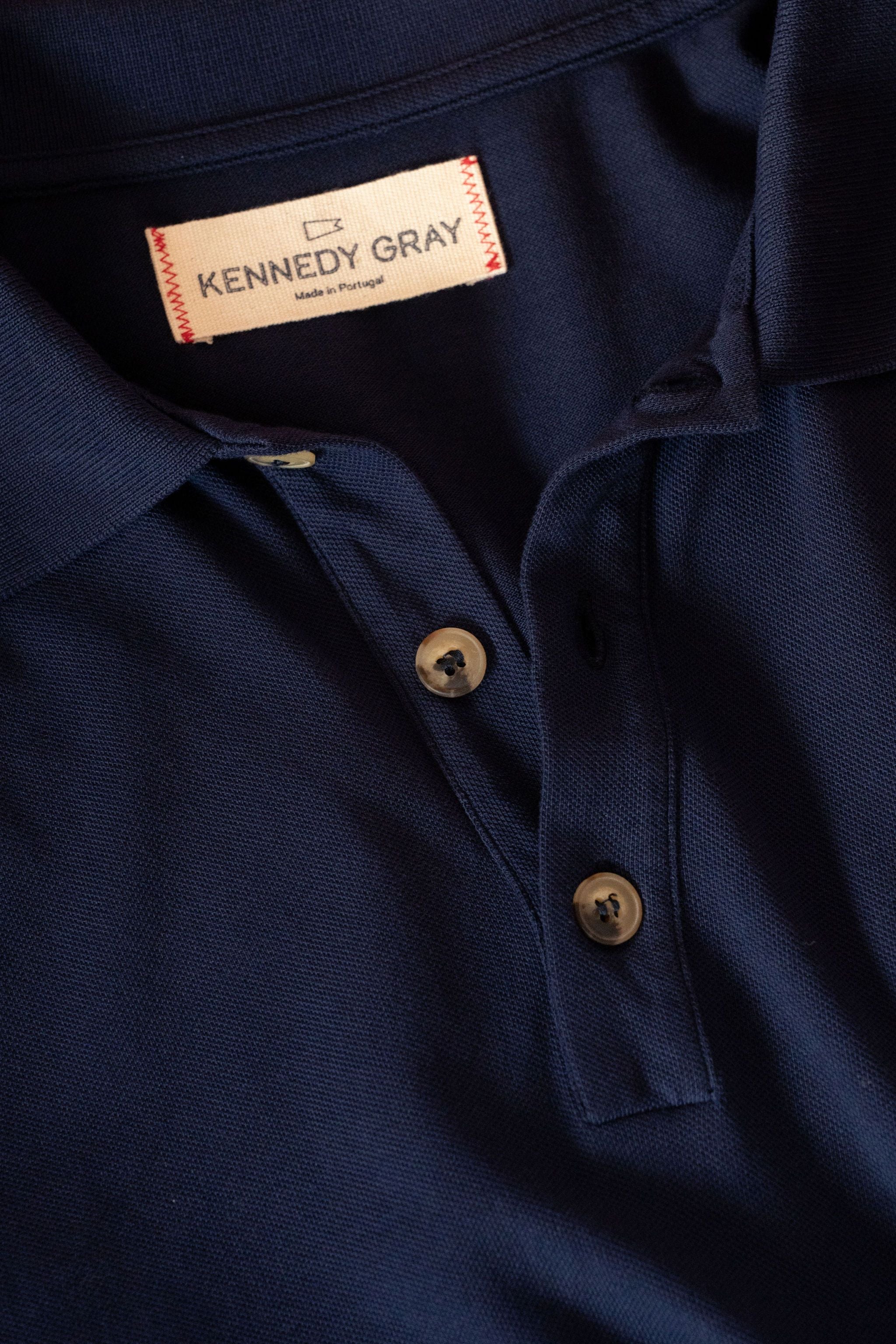Navy Pique Polo