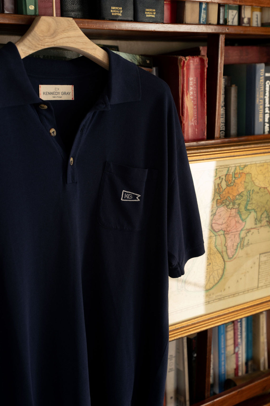 Navy Pique Polo