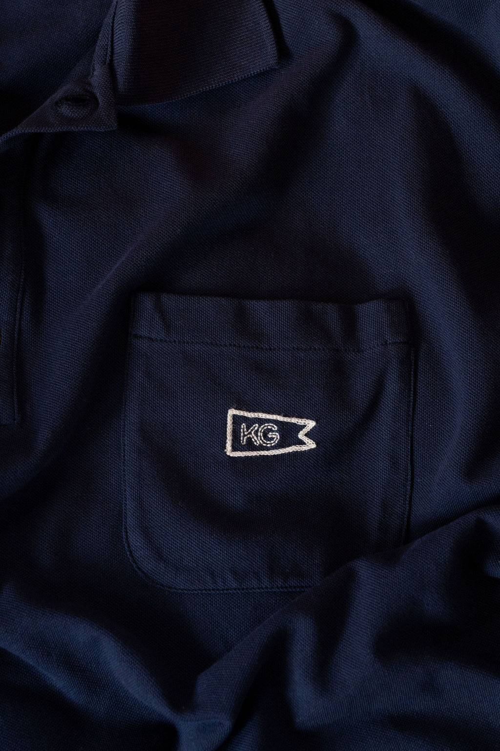 Navy Pique Polo