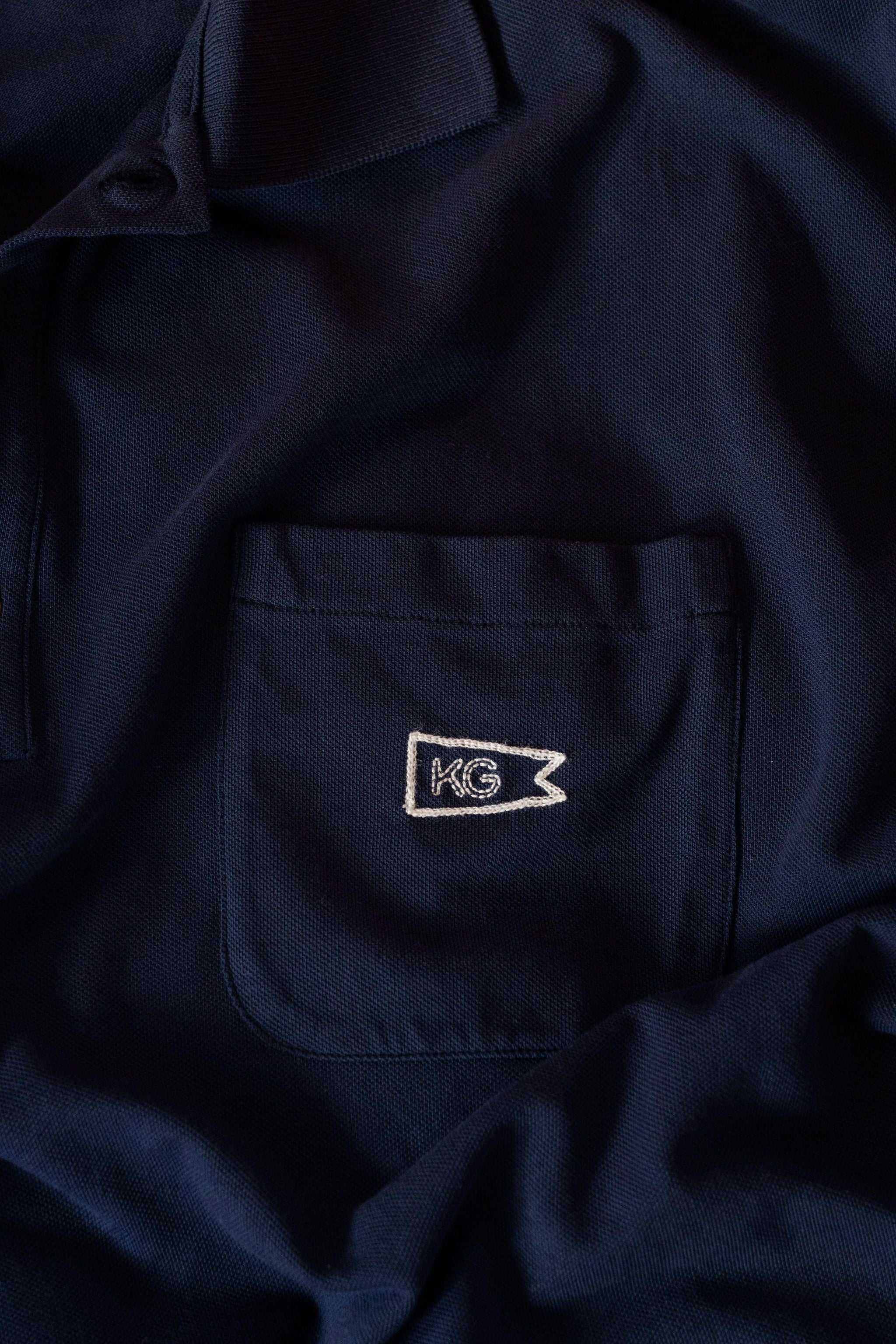 Navy Pique Polo