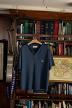 Faded Navy Henley Tee