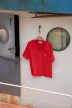 Red Henley Tee