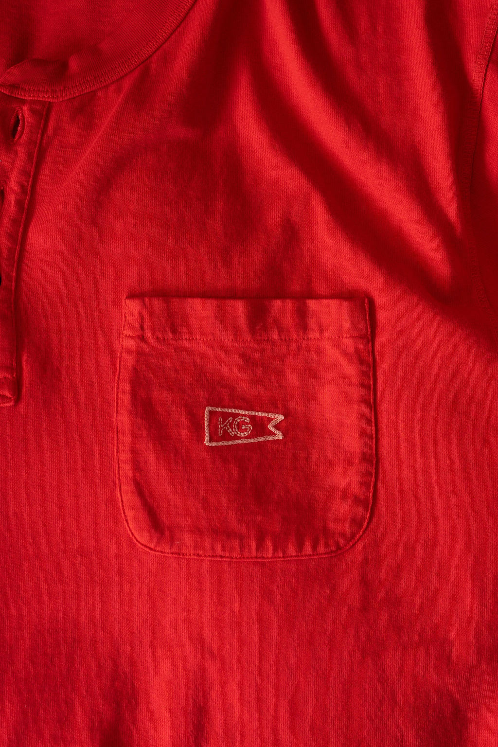 Red Henley Tee