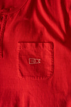 Red Henley Tee