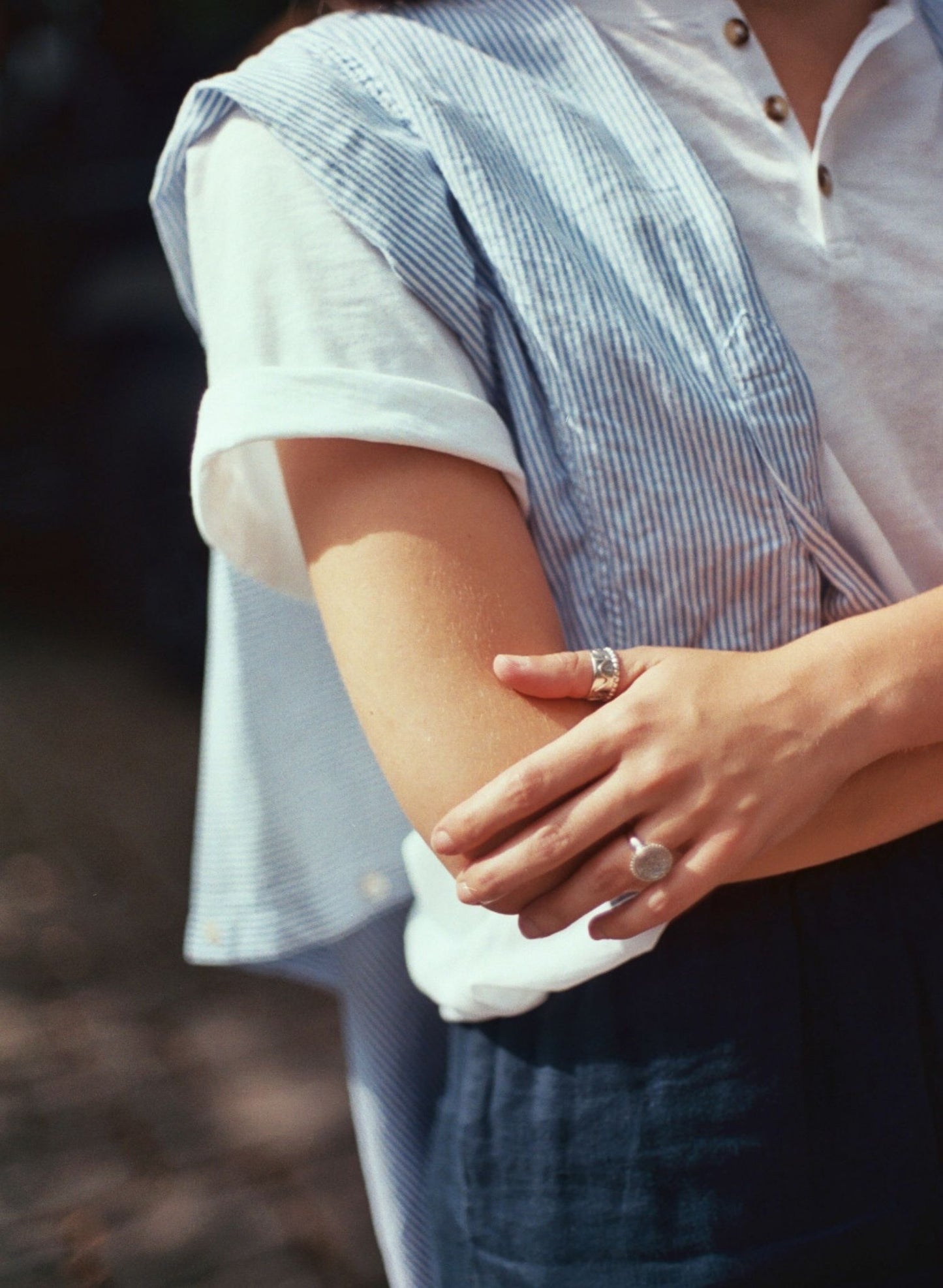 Slub Cotton Henley Tee