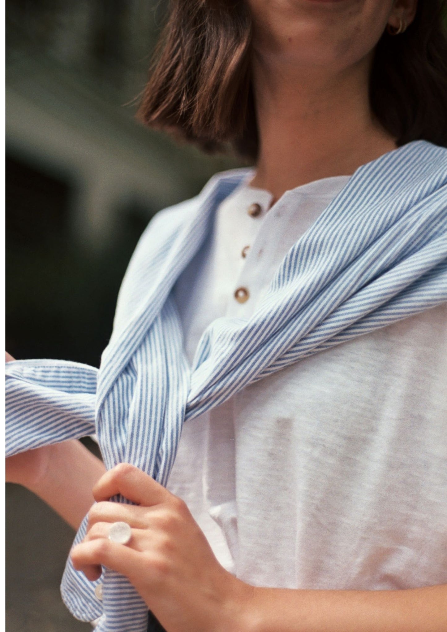 Slub Cotton Henley Tee